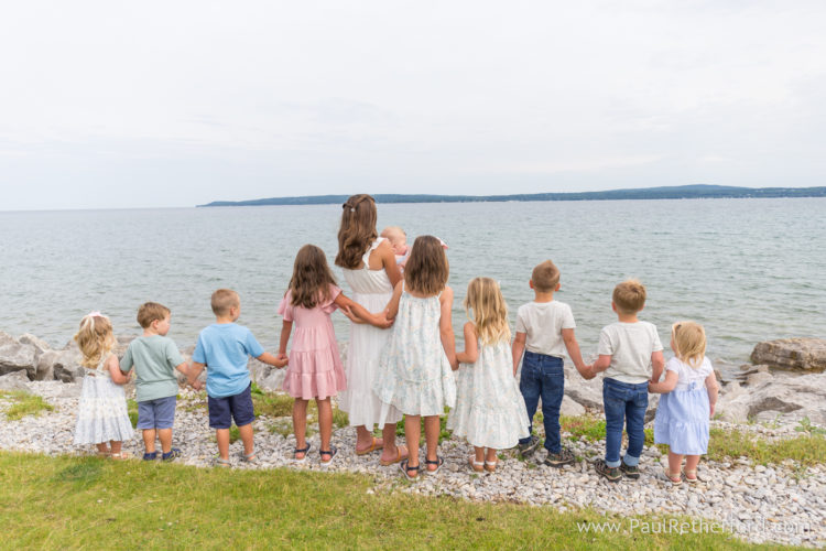 Petoskey family photography Northern Michigan bayfront park session