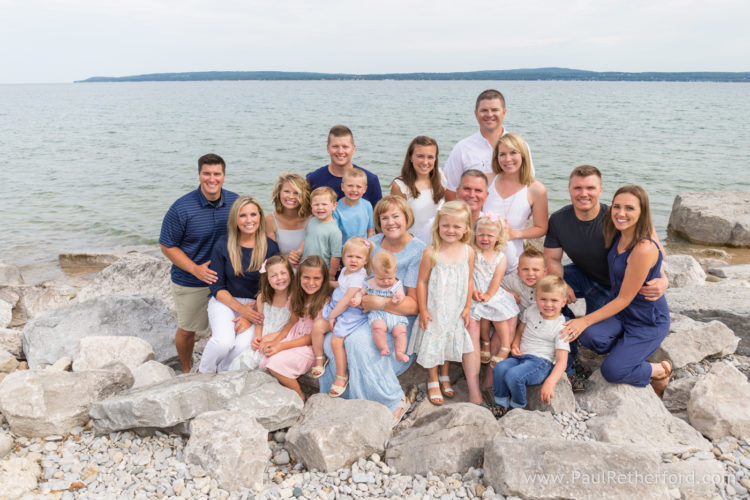 Petoskey family photography Northern Michigan bayfront park session