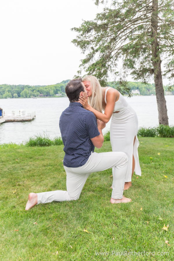 Walloon Lake surprise Engagement Photography Northern Michigan Photographer