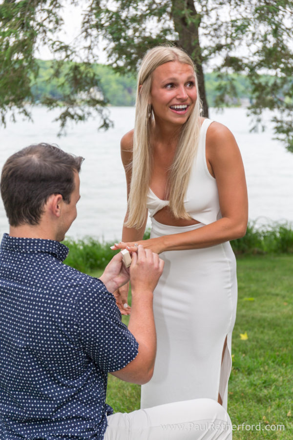 Walloon Lake surprise Engagement Photography Northern Michigan Photographer