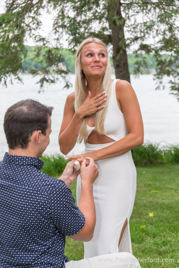 Walloon Lake surprise Engagement Photography Northern Michigan Photographer