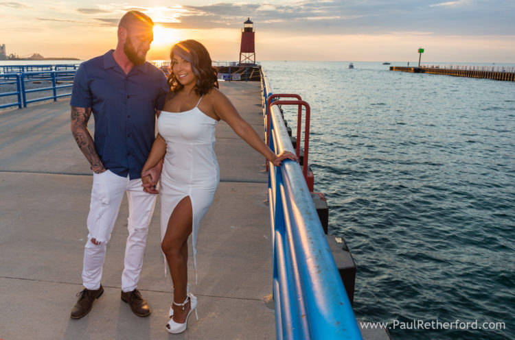 Charlevoix Northern Michigan Engagement Photography Lake Michigan