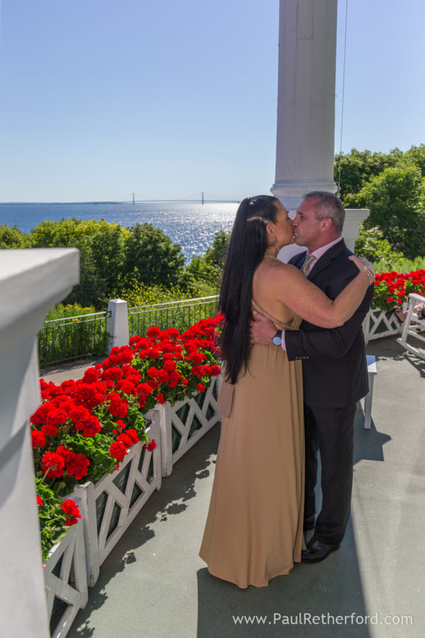 Grand Hotel Mackinac Island Surprise Engagement Photography West Porch