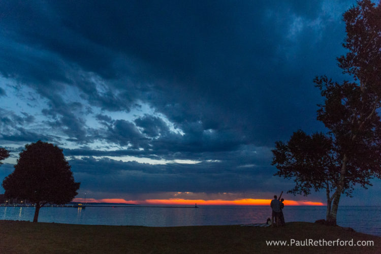 Surprise Wedding Engagement session Petoskey waterfront bayfront park photography
