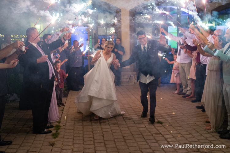 send off sparkler wedding photo boyne mountain michigan