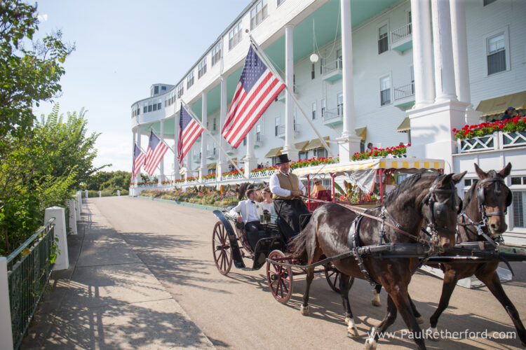 Grand Hotel Mackinac Island Northern Michigan Destination Wedding Photography Images