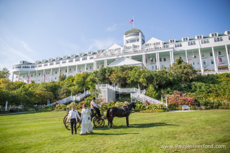 Grand Hotel Mackinac Island Northern Michigan Destination Wedding Photography Images