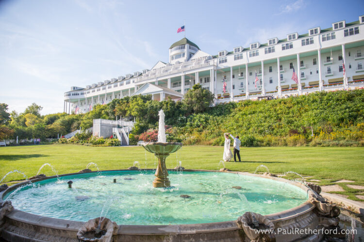 Grand Hotel Mackinac Island Northern Michigan Destination Wedding Photography Images