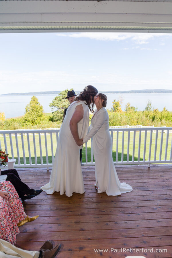 Bay Harbor cliffs intimate Wedding Photography fall Northern Michigan
