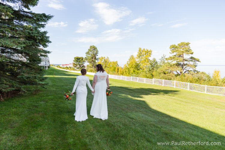 Bay Harbor cliffs intimate Wedding Photography fall Northern Michigan