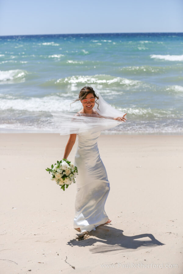 Northern Michigan Outdoor Wedding Photography Cross Village Beach Photographer