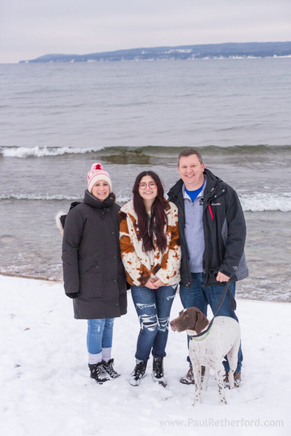 Winter snow senior high school photography Petoskey Northern Michigan