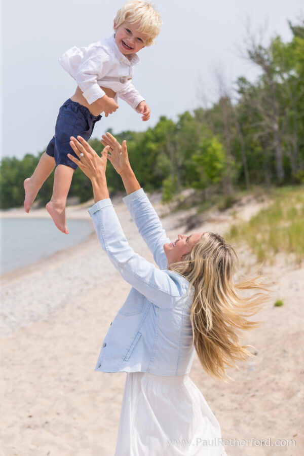 Family Photography northern lake michigan charlevoix norwood beach
