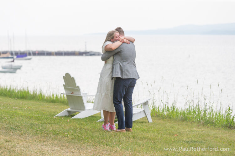 Surprise Engagement Photography Bay View Northern Michigan Petoskey