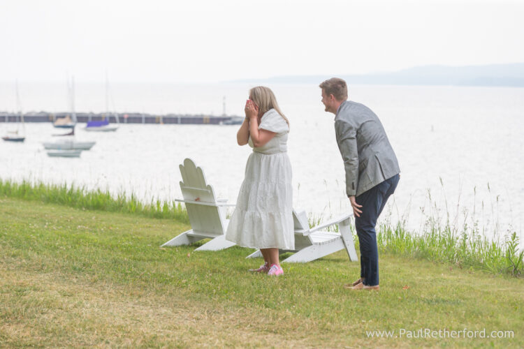 Surprise Engagement Photography Bay View Northern Michigan Petoskey