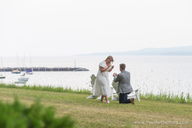 Surprise Engagement Photography Bay View Northern Michigan Petoskey