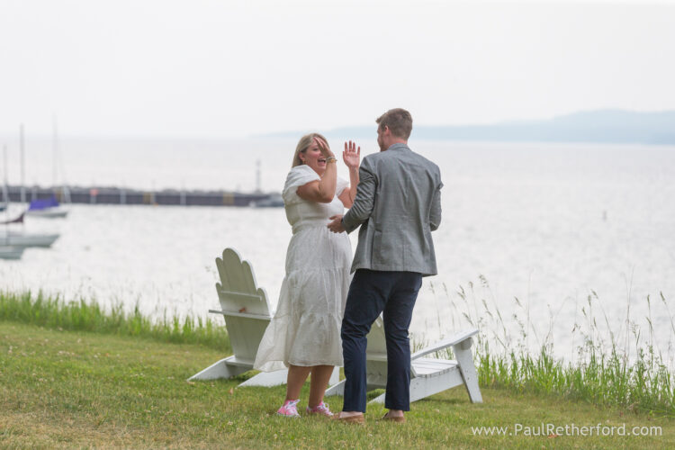 Surprise Engagement Photography Bay View Northern Michigan Petoskey