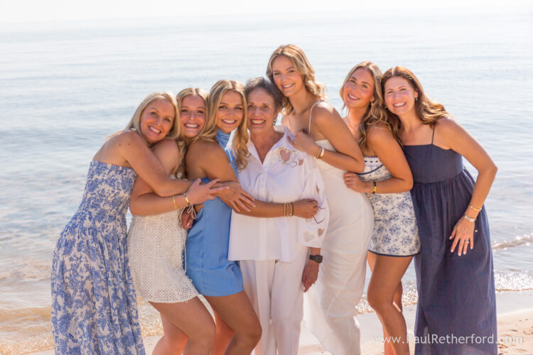 Harbor Springs family 80th birthday party photography beach session