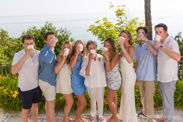 Harbor Springs family 80th birthday party photography beach session