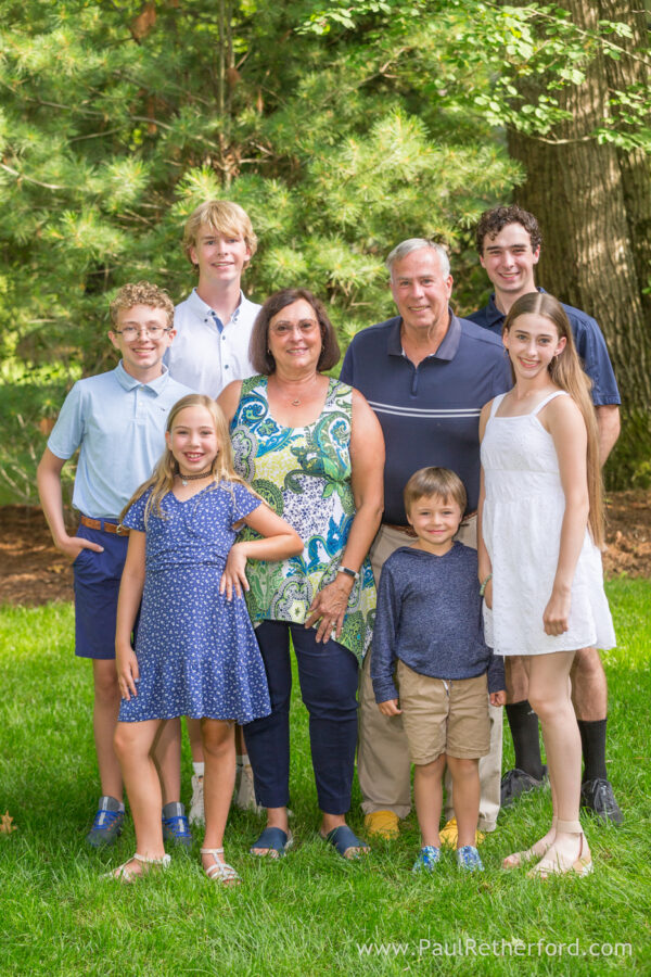 Mullet Lake large family photography session lake house rental property photographer