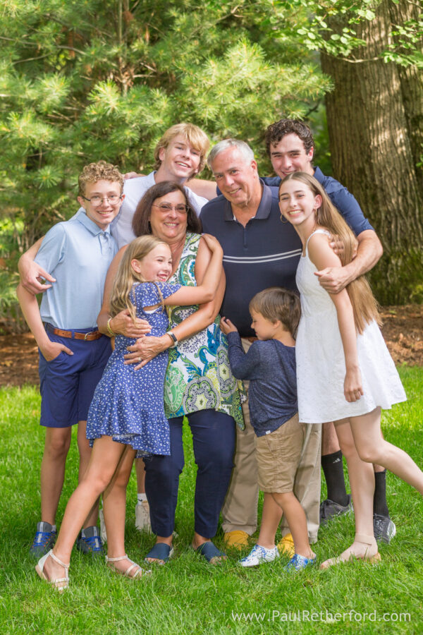 Mullet Lake large family photography session lake house rental property photographer