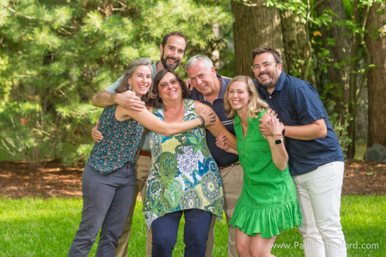 Mullet Lake large family photography session lake house rental property photographer