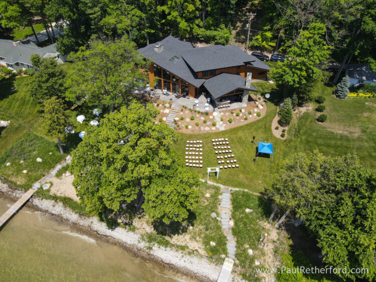 Northern Michigan Burt Lake wedding photography intimate private event