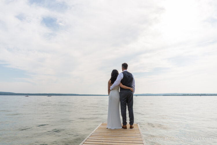 Northern Michigan Burt Lake wedding photography intimate private event