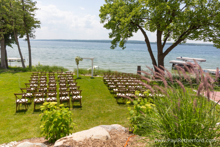 Northern Michigan Burt Lake wedding photography intimate private event