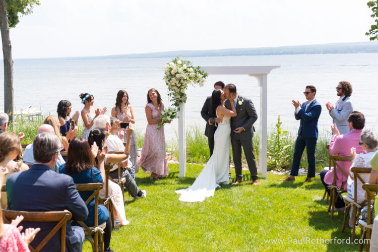 Northern Michigan Burt Lake wedding photography intimate private event