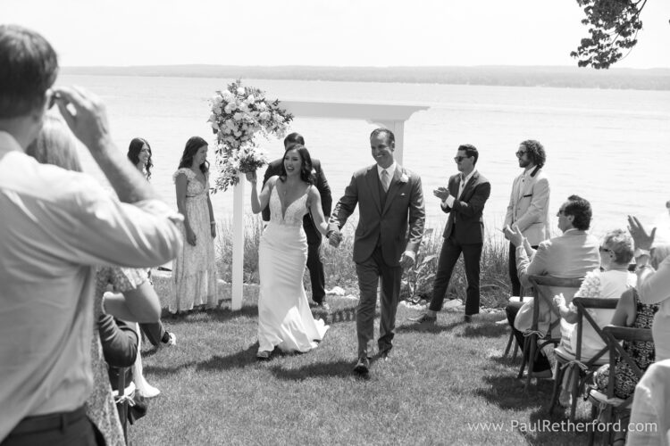 Northern Michigan Burt Lake wedding photography intimate private event