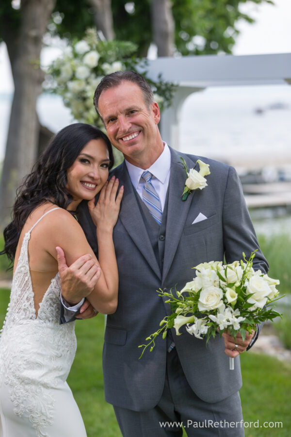 Northern Michigan Burt Lake wedding photography intimate private event
