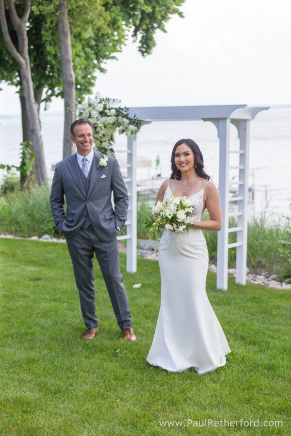 Northern Michigan Burt Lake wedding photography intimate private event