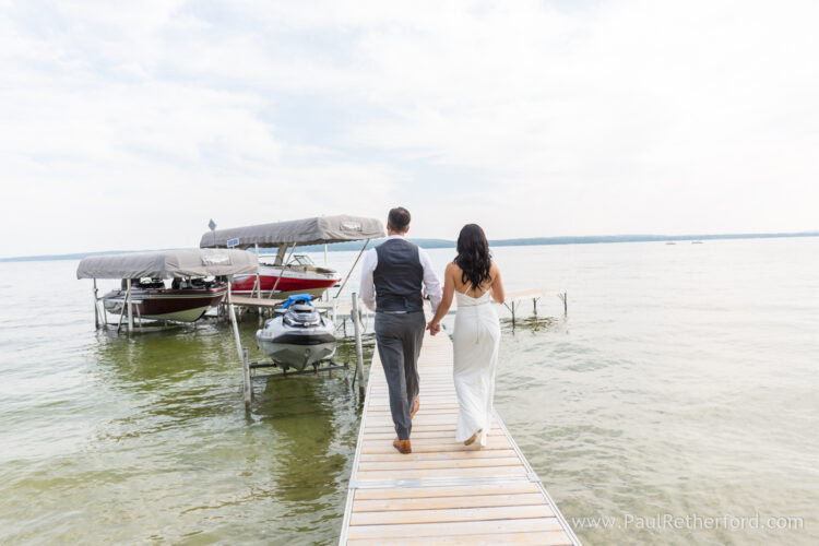 Northern Michigan Burt Lake wedding photography intimate private event