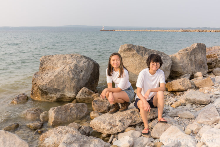 Bayfront Park Petoskey Northern Michigan Family Photography