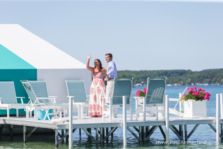 Engagement surprise Walloon Lake Northern Michigan Photography