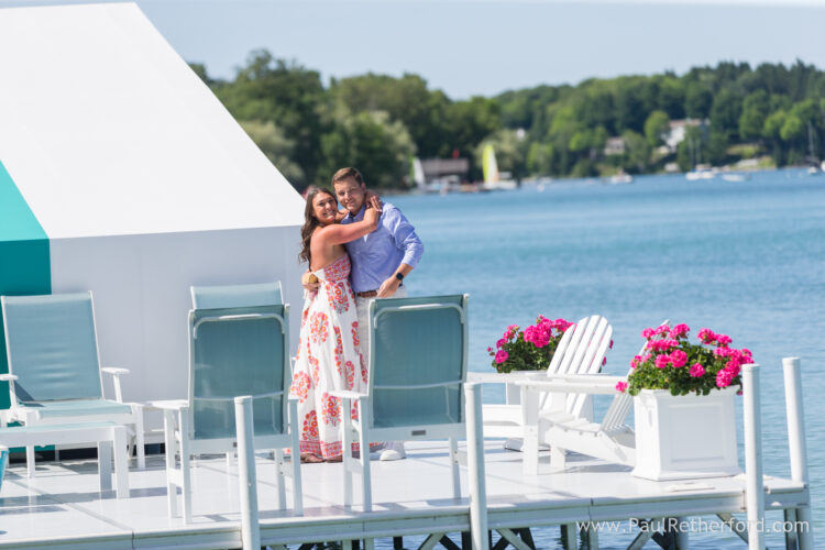 Engagement surprise Walloon Lake Northern Michigan Photography