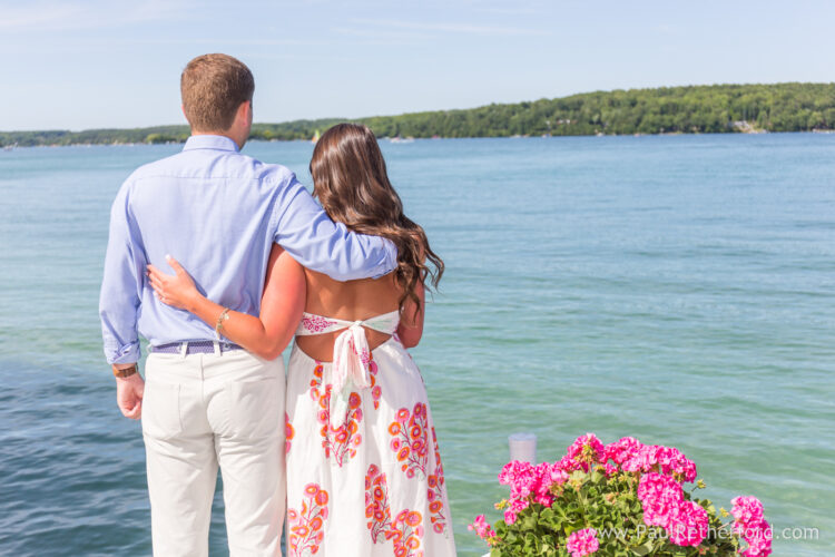 Engagement surprise Walloon Lake Northern Michigan Photography