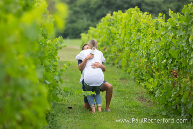 Aurora Cellars Leelanau Northern Michigan Surprise Engagement Wedding Photography