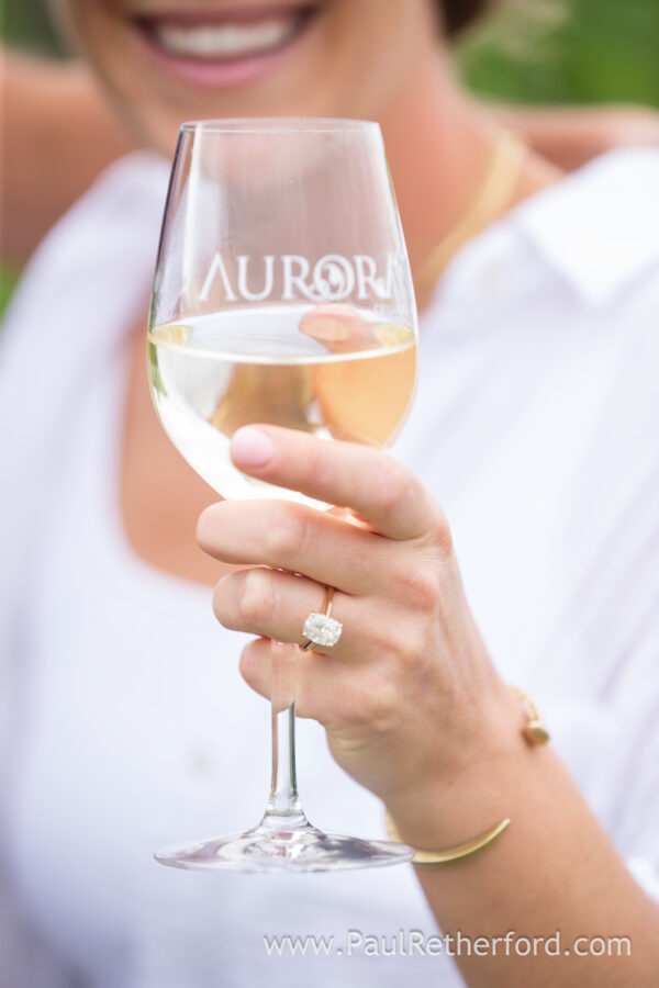 Aurora Cellars Leelanau Northern Michigan Surprise Engagement Wedding Photography