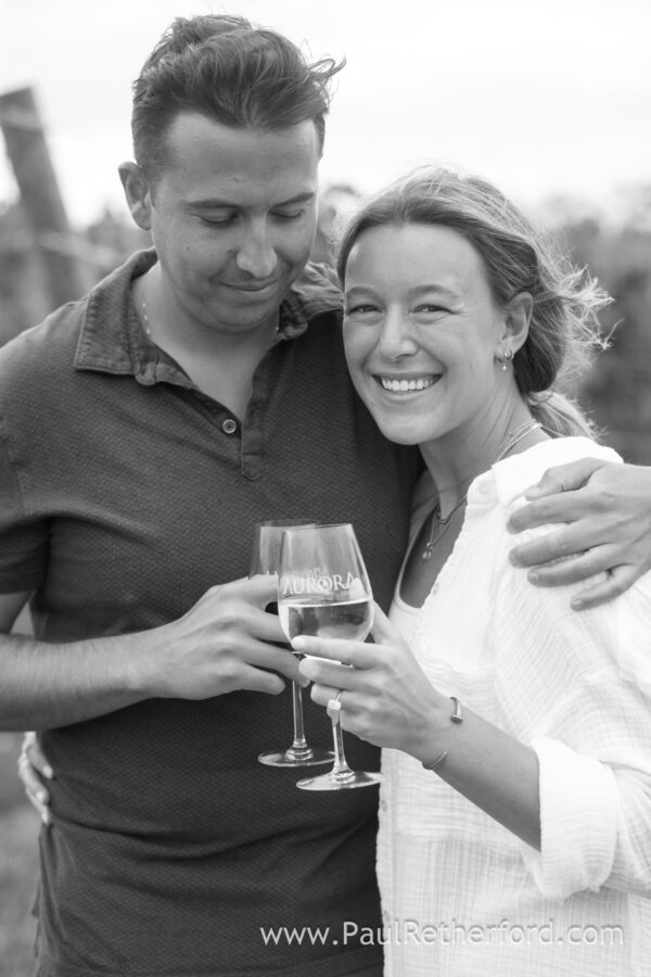 Aurora Cellars Leelanau Northern Michigan Surprise Engagement Wedding Photography
