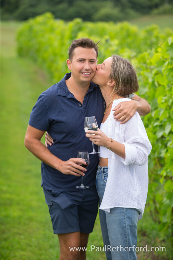 Aurora Cellars Leelanau Northern Michigan Surprise Engagement Wedding Photography