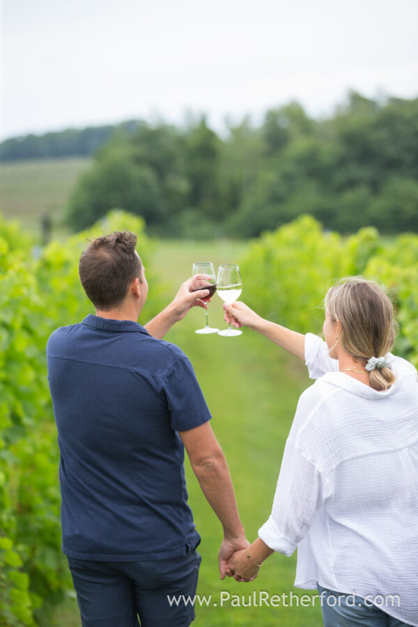 Aurora Cellars Leelanau Northern Michigan Surprise Engagement Wedding Photography