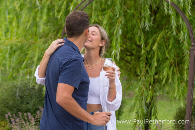Aurora Cellars Leelanau Northern Michigan Surprise Engagement Wedding Photography