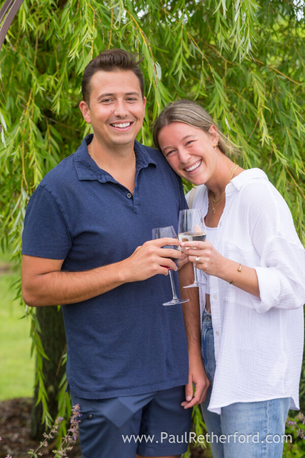 Aurora Cellars Leelanau Northern Michigan Surprise Engagement Wedding Photography