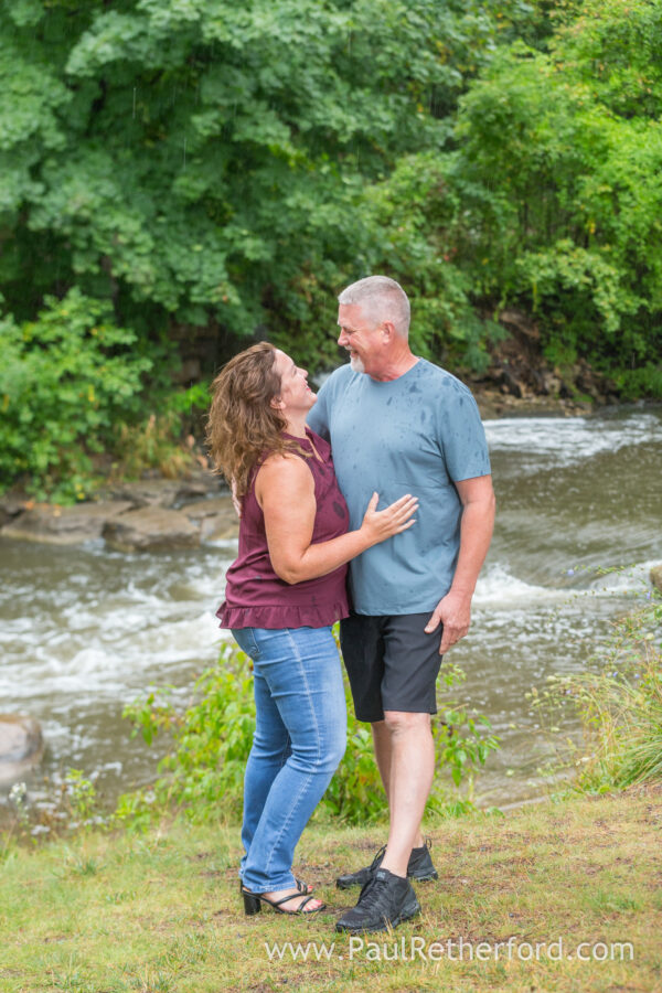 15-year Anniversary Photography Northern Michigan rainy day session Lake Michigan