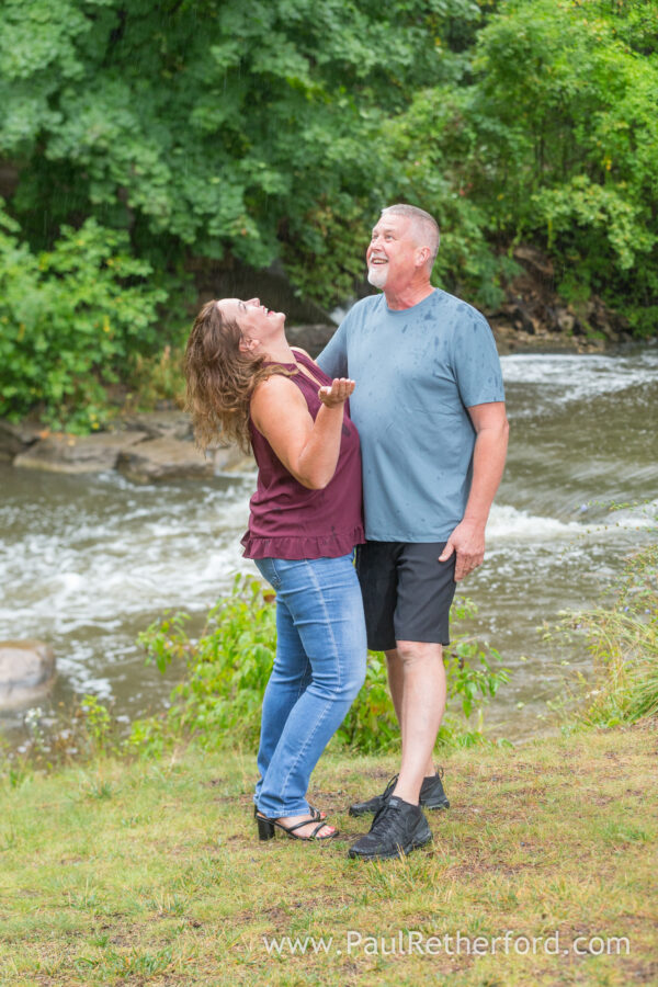 15-year Anniversary Photography Northern Michigan rainy day session Lake Michigan