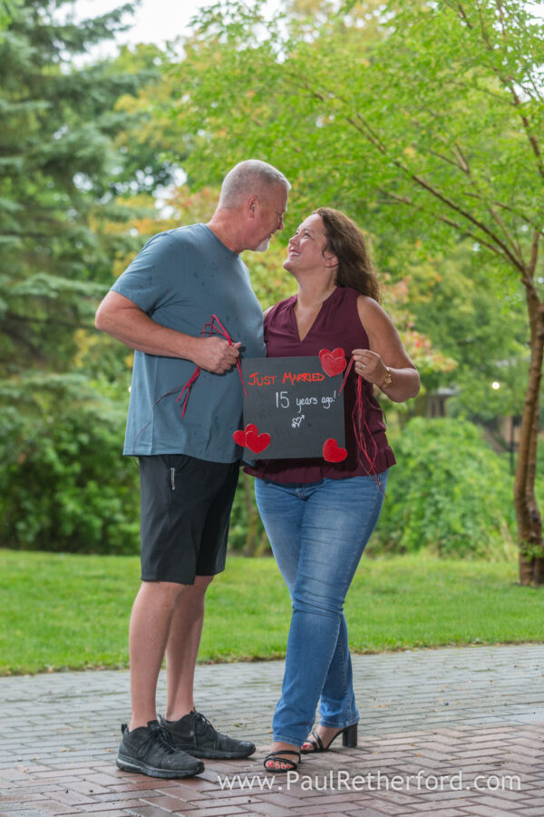 15-year Anniversary Photography Northern Michigan rainy day session Lake Michigan