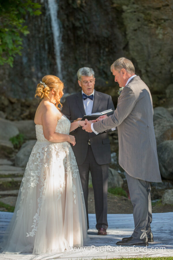 Intimate Wedding Petoskey Waterfall Area Photography
