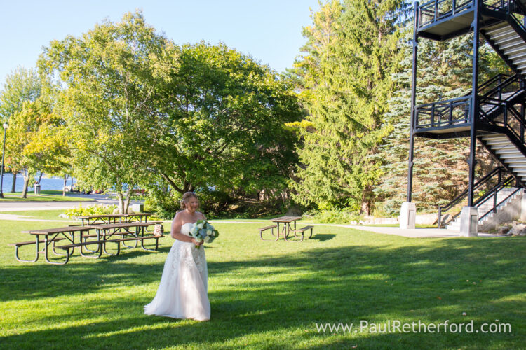 Intimate Wedding Petoskey Waterfall Area Photography
